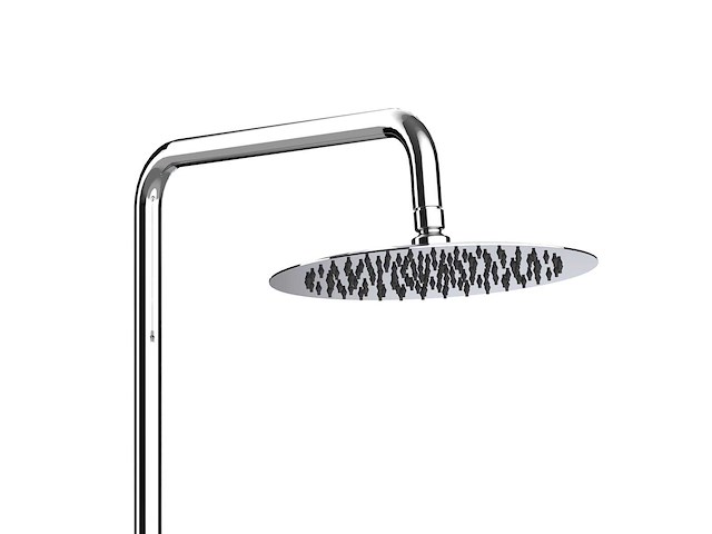 Rondo regendoucheset - thermostatisch - opbouw - belgaqua - chroom - afbeelding 1 van  2