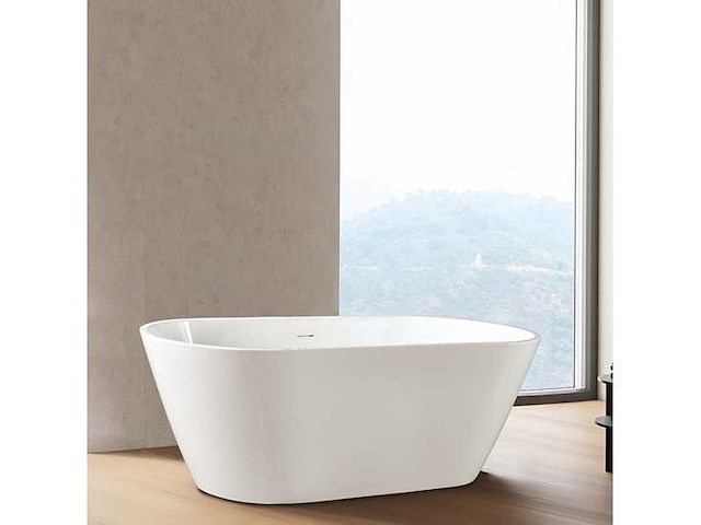 Rondo vrijstaand bad – acryl – 180x80x58 cm – glanzend wit - afbeelding 1 van  1