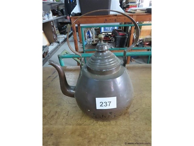 Rood koperen ketel - afbeelding 1 van  3