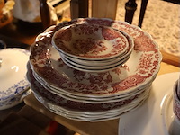 Rood wit servies - afbeelding 2 van  5