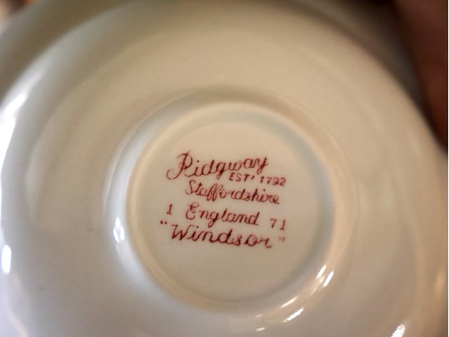 Rood wit servies - afbeelding 3 van  5