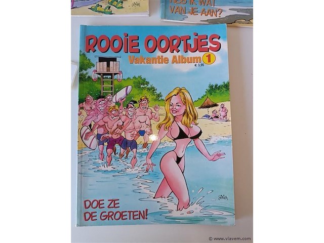 Rooie oortjes vakantiealbum. 3 stuks - afbeelding 2 van  4