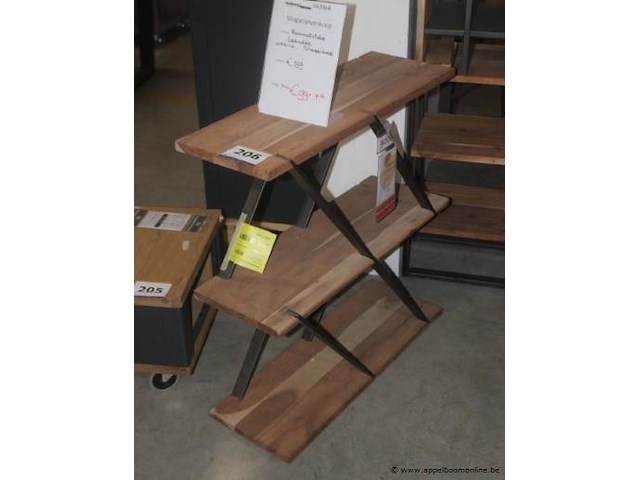 Roomdivider leandra 2n 85cm coco maison 60% hout, 40% metaal 40512nat - afbeelding 1 van  1