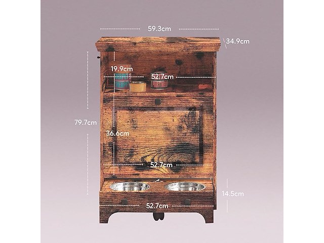 Roomfitters huisdiervoederkast - afbeelding 2 van  4