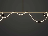 Ropu 120 led design armatuur goud - afbeelding 6 van  6