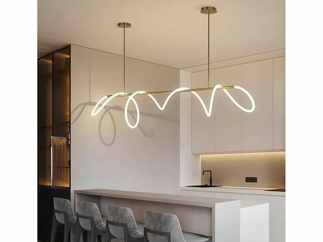 Ropu 120 led design armatuur goud - afbeelding 3 van  6
