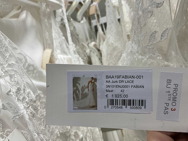 Rosa clara adriana alier bruidsjurken (34x) - afbeelding 39 van  58