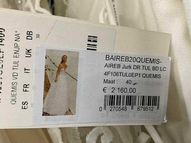 Rosa clara aire bruidsjurken (21x) - afbeelding 9 van  34