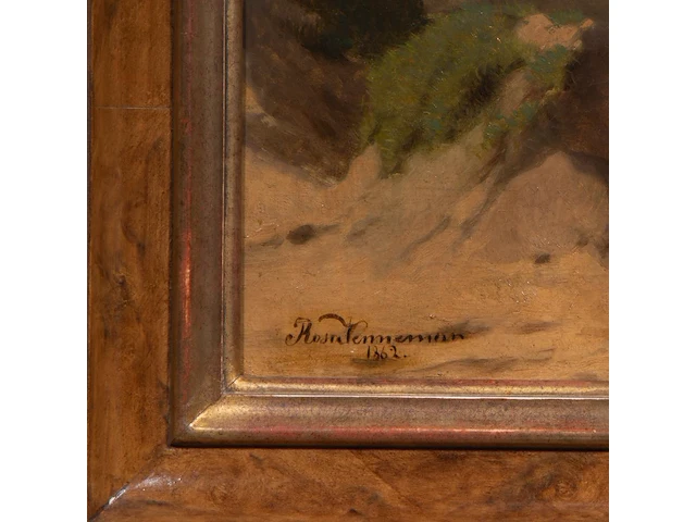 Rosa venneman (1842-1923), cows in a landscape, 1862, oil on canvas 64 x 84 cm. (25.19 x 33.07 in.), frame: 81 x 101 cm. (31.89 x 39.75 in.) - afbeelding 4 van  6