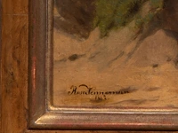 Rosa venneman (1842-1923), cows in a landscape, 1862, oil on canvas 64 x 84 cm. (25.19 x 33.07 in.), frame: 81 x 101 cm. (31.89 x 39.75 in.) - afbeelding 4 van  6