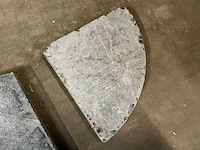 Rosace blauwe steen (ca. 1500x) - afbeelding 4 van  6