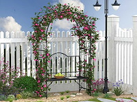 Rose arch 2-zits 2-in-1 tuinbank