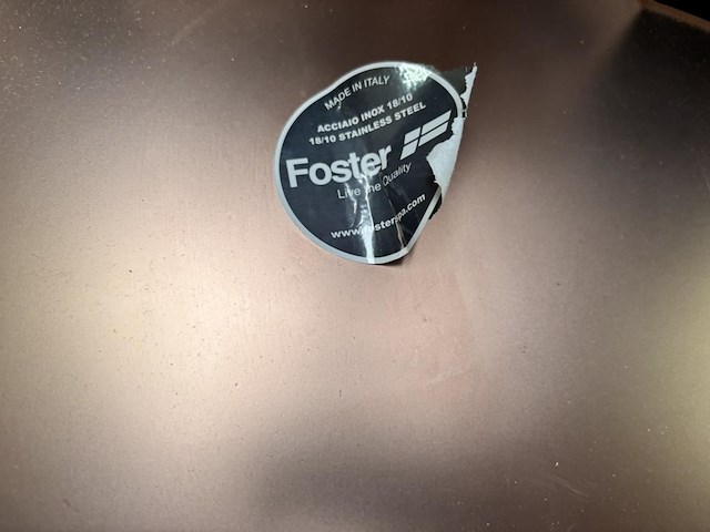 Rosé rvs spoelbak foster sink skin 800 copper undermount - afbeelding 5 van  7