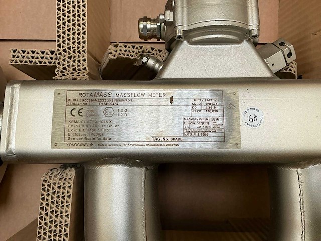 Rota yokogawa rccs36-mzzzzsl/ks1/bg/p6/rd/z massflowmeter - afbeelding 5 van  8