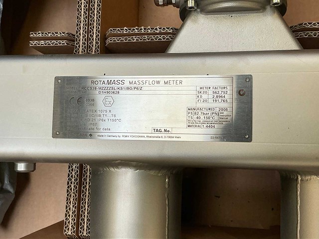 Rota yokogawa rccs38-mzzzzsl/ks1/bg/p6/z massflowmeter - afbeelding 5 van  8