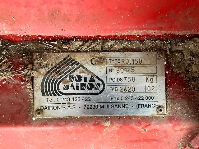 Rotadairon rd150 overtopfrees - afbeelding 15 van  22