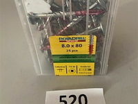 Rotadriil houtschroef torx 8x80 50 stuks - afbeelding 3 van  3