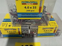 Rotadrill 200st/doos: 4x20 - 4x25 - 4x35 - afbeelding 1 van  3