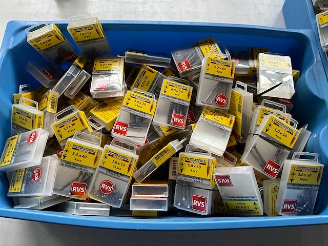 Rotadrill assorti schroeven o.a. rvs (100x) - afbeelding 1 van  6