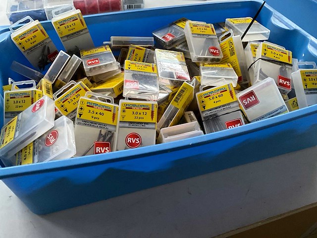 Rotadrill assorti schroeven o.a. rvs (100x) - afbeelding 2 van  6