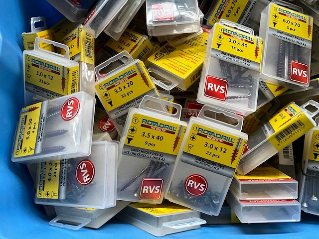 Rotadrill assorti schroeven o.a. rvs (100x) - afbeelding 3 van  6