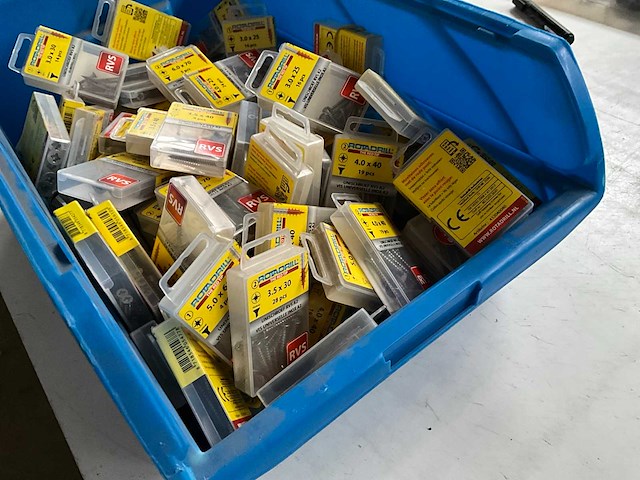 Rotadrill assorti schroeven o.a. rvs (100x) - afbeelding 3 van  5