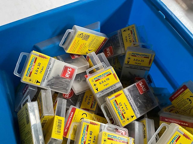 Rotadrill assorti schroeven o.a. rvs (100x) - afbeelding 5 van  5