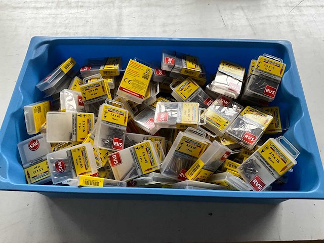Rotadrill assorti schroeven o.a. rvs (100x) - afbeelding 1 van  7