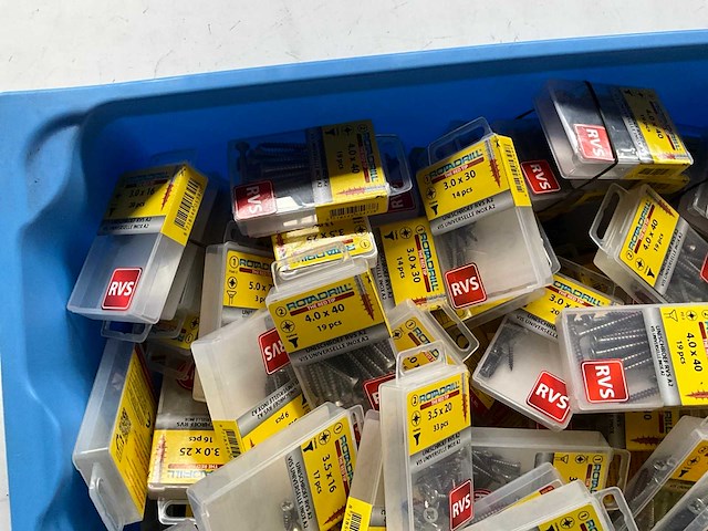 Rotadrill assorti schroeven o.a. rvs (100x) - afbeelding 2 van  7