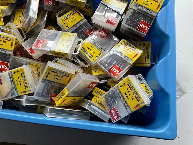 Rotadrill assorti schroeven o.a. rvs (100x) - afbeelding 4 van  7