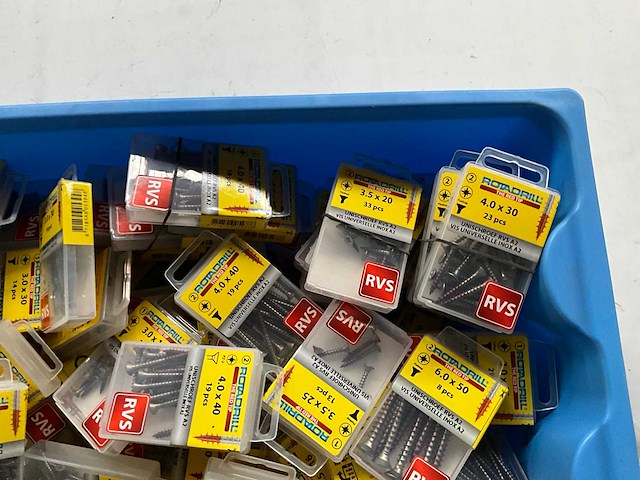 Rotadrill assorti schroeven o.a. rvs (100x) - afbeelding 5 van  7