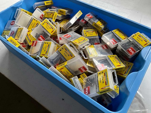 Rotadrill assorti schroeven o.a. rvs (100x) - afbeelding 6 van  7