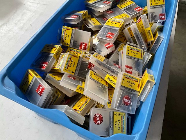 Rotadrill assorti schroeven o.a. rvs (100x) - afbeelding 7 van  7