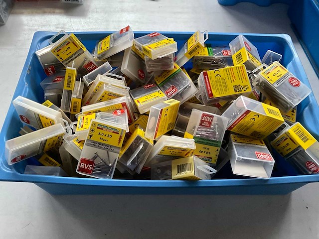 Rotadrill assorti schroeven o.a. rvs en verzinkt (100x) - afbeelding 1 van  6