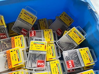 Rotadrill diverse schroeven rvs, messing en verzinkt (100x) - afbeelding 3 van  6
