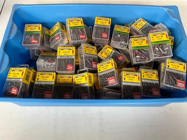 Rotadrill diverse schroeven rvs & verzinkt (50x) - afbeelding 1 van  6