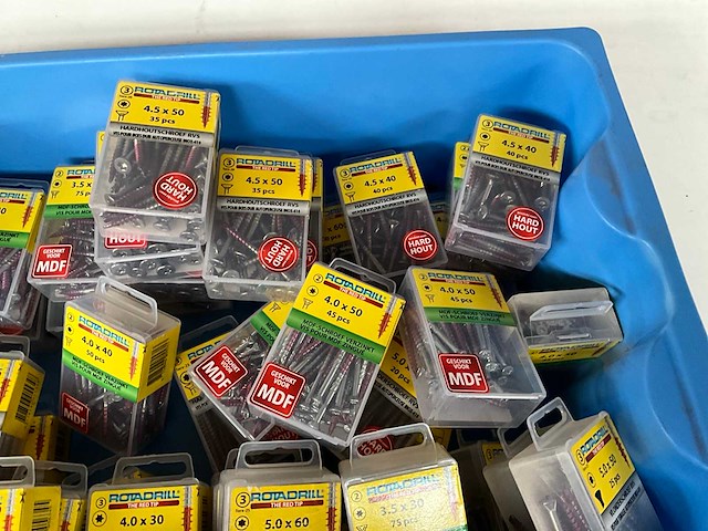 Rotadrill diverse schroeven rvs & verzinkt (50x) - afbeelding 3 van  6