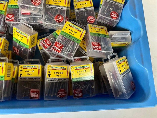 Rotadrill diverse schroeven rvs & verzinkt (50x) - afbeelding 4 van  6