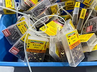 Rotadrill diverse schroeven rvs, verzinkt en messing (100x) - afbeelding 2 van  6