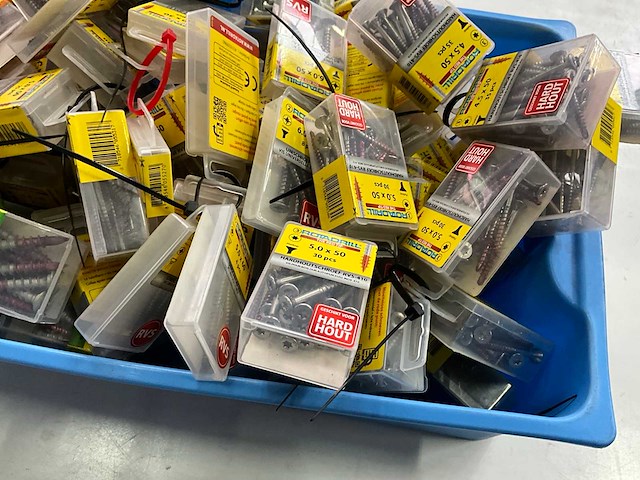 Rotadrill diverse schroeven rvs, verzinkt en messing (100x) - afbeelding 5 van  6