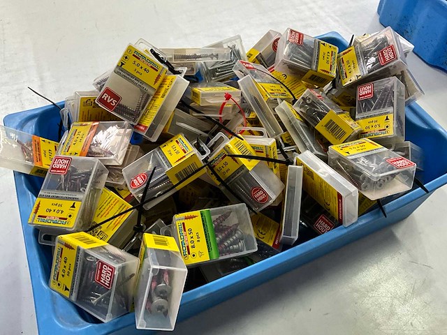 Rotadrill diverse schroeven rvs, verzinkt en messing (100x) - afbeelding 6 van  6