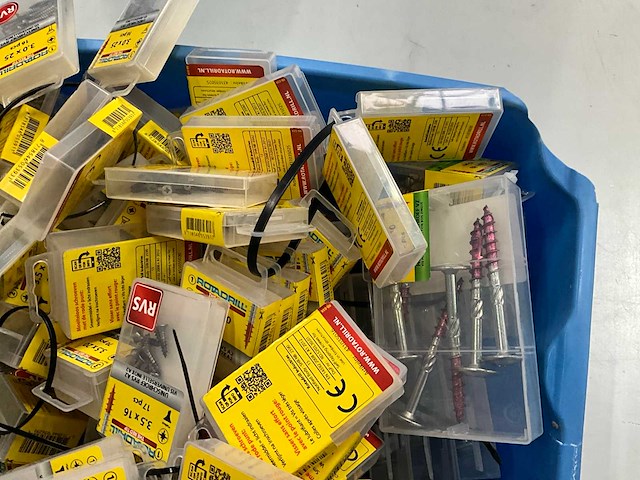 Rotadrill diverse schroeven rvs, verzinkt en messing (100x) - afbeelding 4 van  6