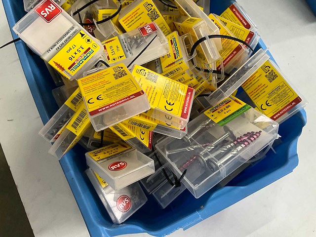 Rotadrill diverse schroeven rvs, verzinkt en messing (100x) - afbeelding 5 van  6