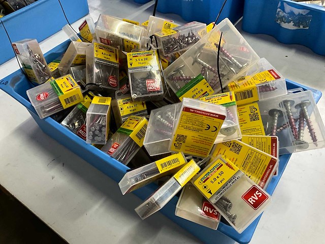 Rotadrill diverse schroeven rvs, verzinkt en messing (100x) - afbeelding 6 van  6