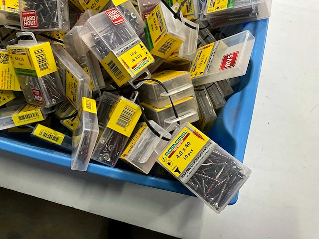 Rotadrill diverse schroeven rvs, verzinkt en messing (100x) - afbeelding 4 van  7