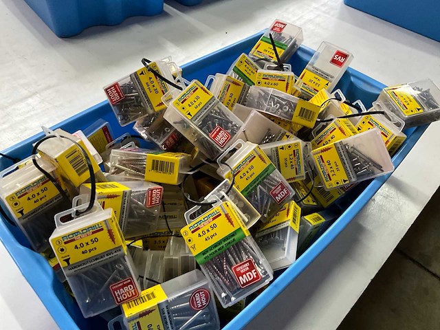 Rotadrill diverse schroeven rvs, verzinkt en messing (100x) - afbeelding 6 van  7