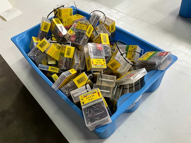 Rotadrill diverse schroeven rvs, verzinkt en messing (100x) - afbeelding 7 van  7