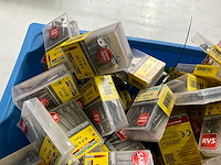 Rotadrill diverse schroeven rvs, verzinkt en messing (100x) - afbeelding 2 van  7
