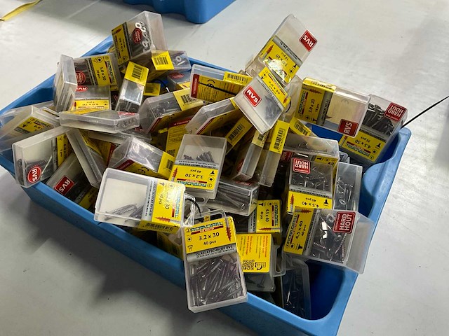 Rotadrill diverse schroeven rvs, verzinkt en messing (100x) - afbeelding 7 van  7