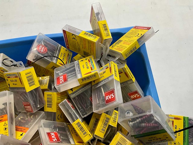 Rotadrill diverse schroeven rvs, verzinkt en messing (100x) - afbeelding 3 van  7